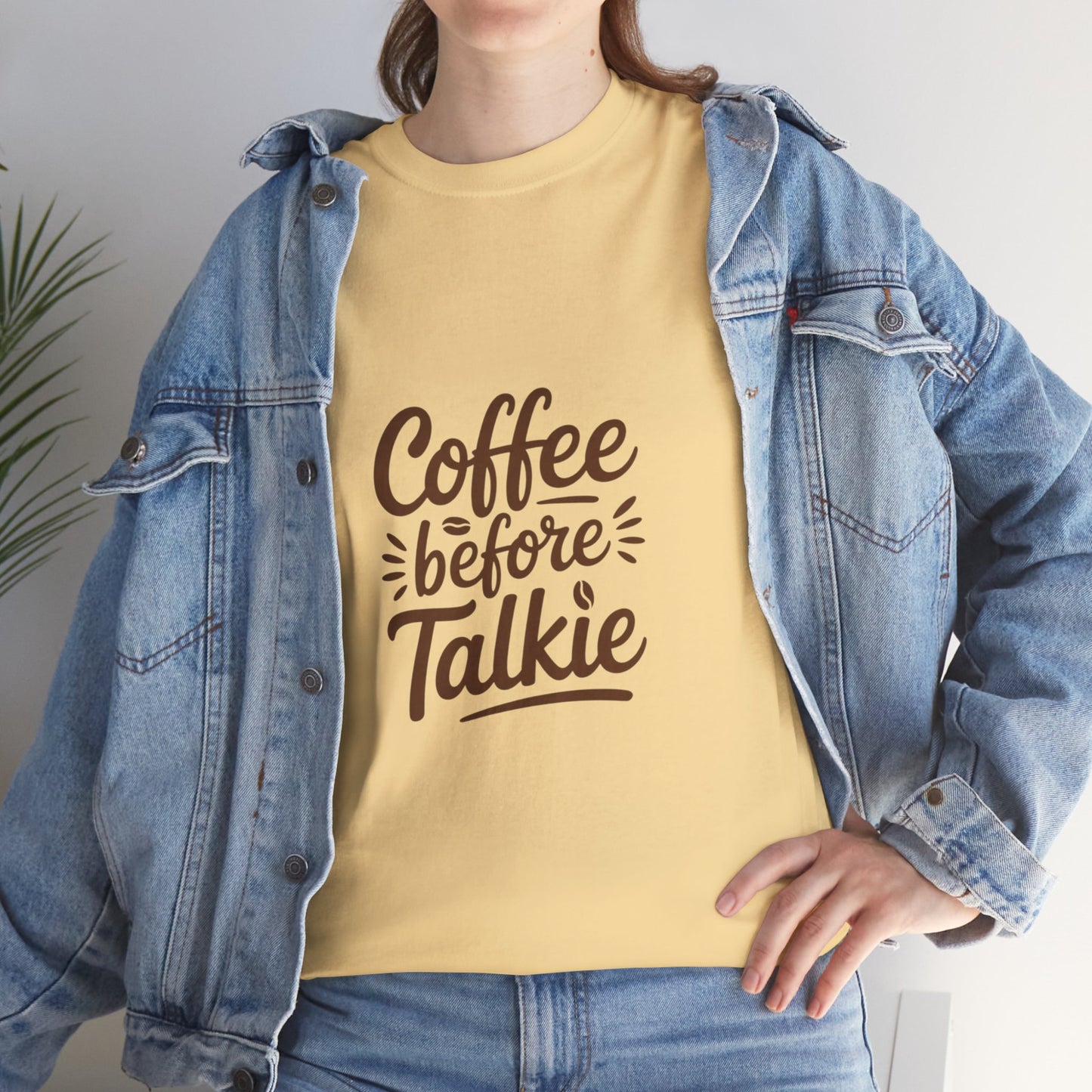Coffee Before Talkie Unisex Heavy Cotton Tee