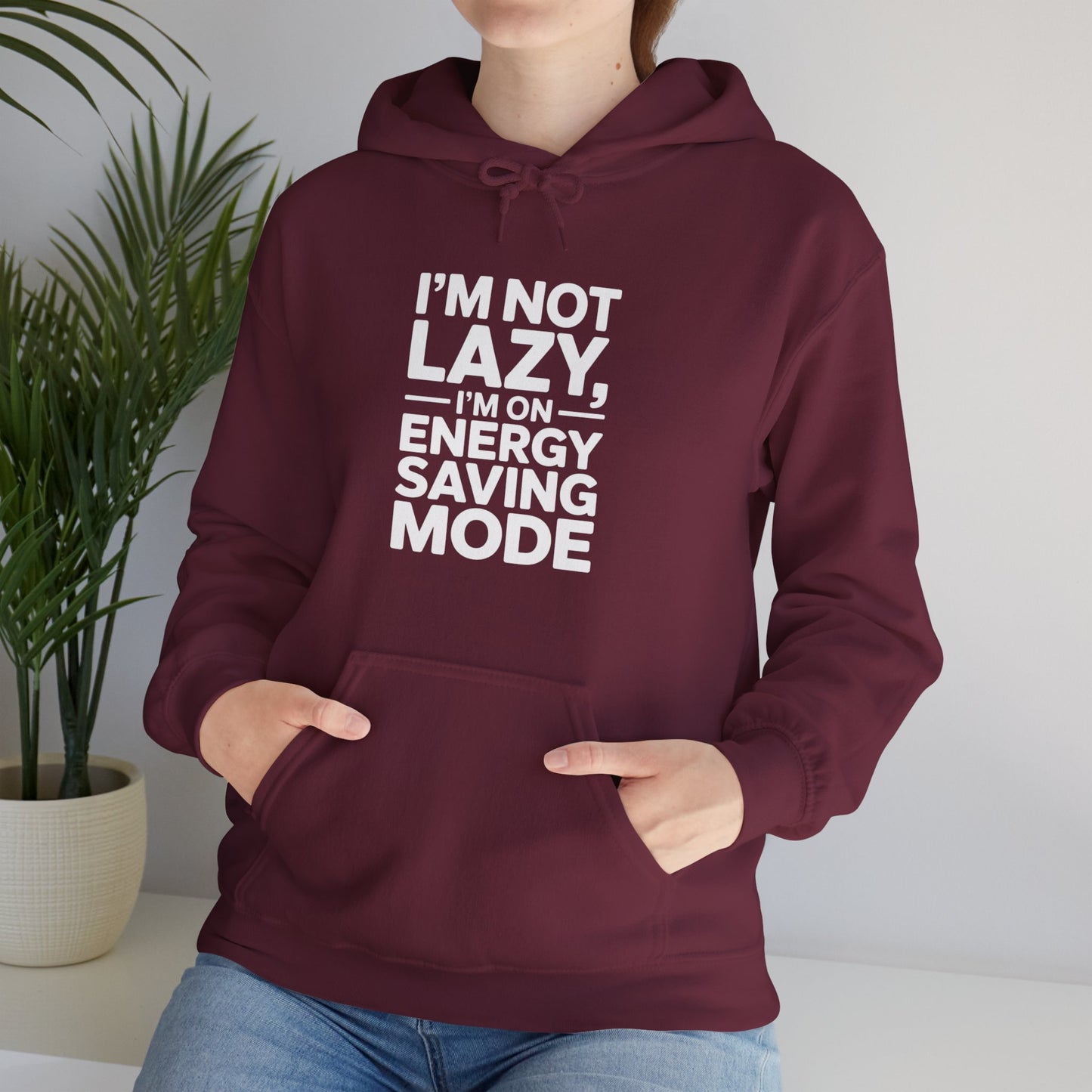 Energy Saving Mode Hoodie - Unisex Heavy Blend Sweatshirt