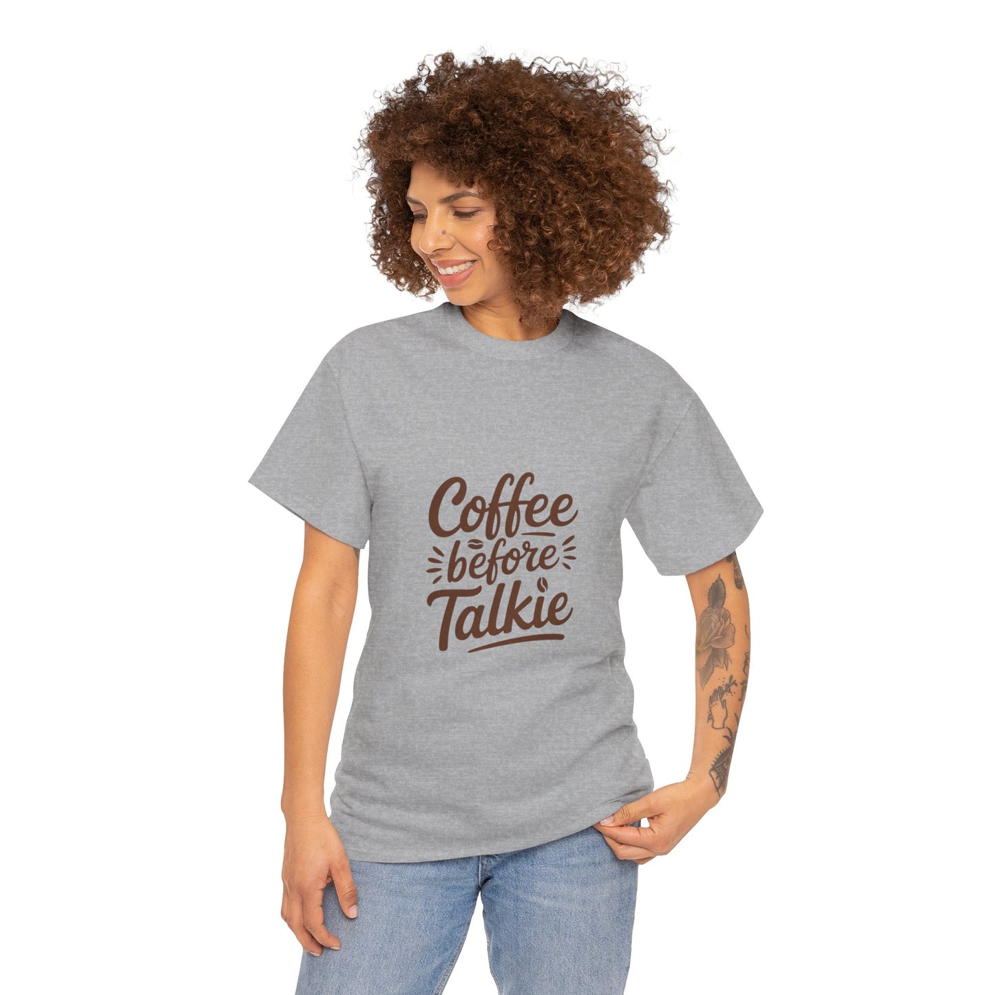 Coffee Before Talkie Unisex Heavy Cotton Tee