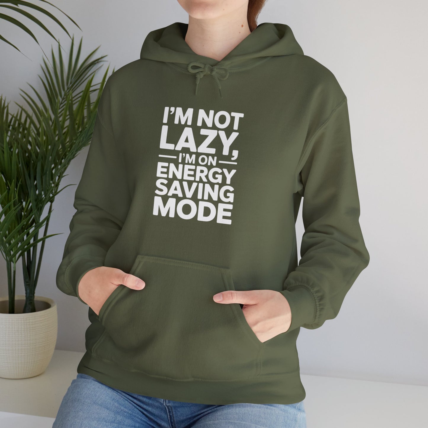 Energy Saving Mode Hoodie - Unisex Heavy Blend Sweatshirt