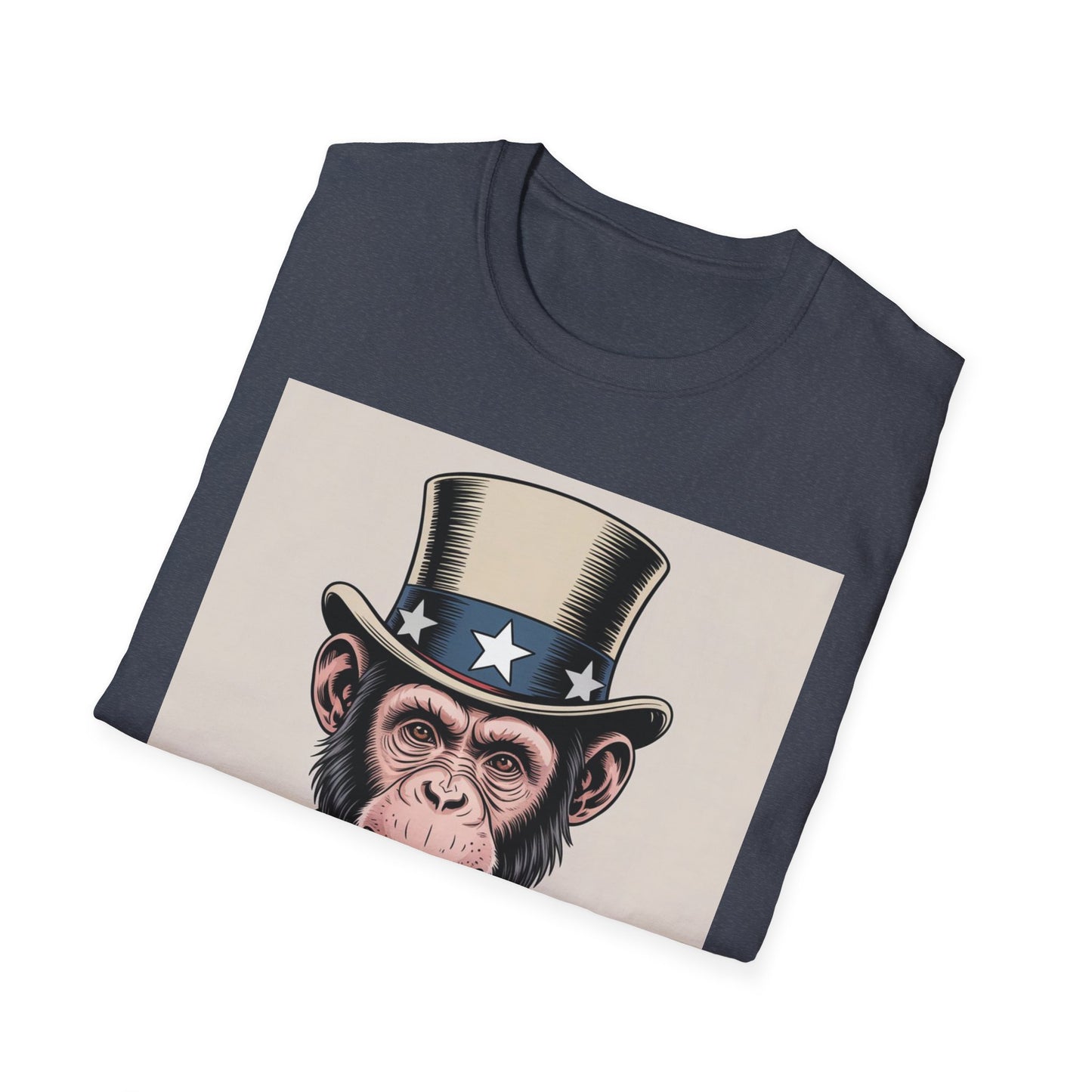 Monkey T-Shirt Design - Unisex Softstyle T-Shirt