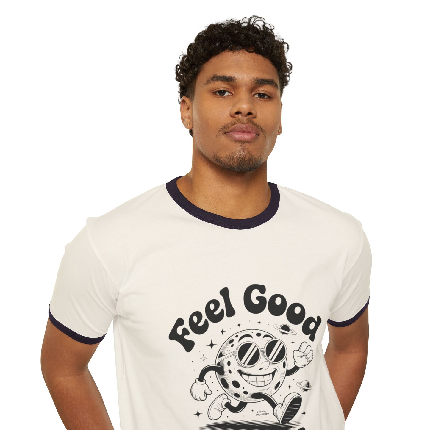 Feel Good Ringer T-Shirt Design