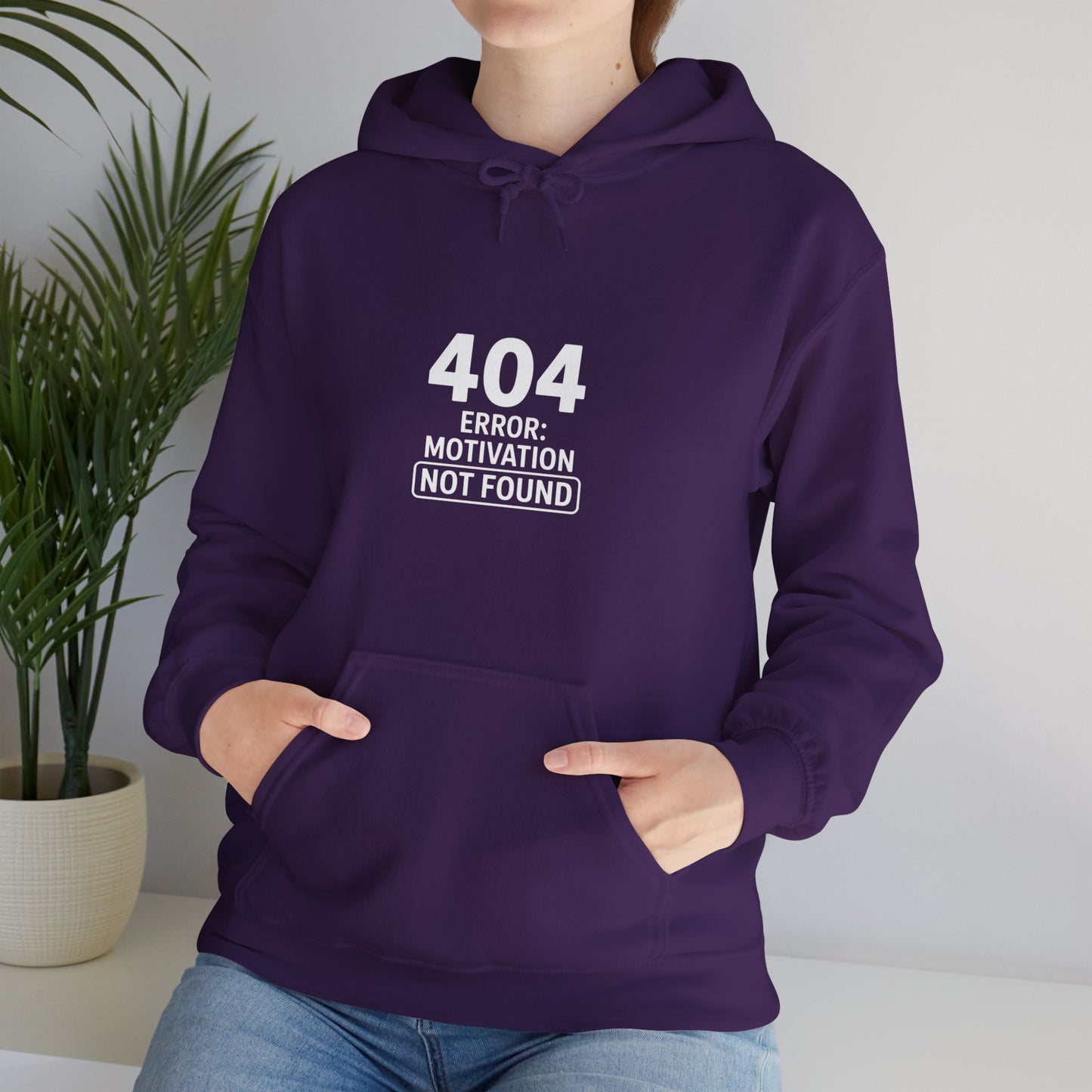 404 Motivation Not Found Hoodie