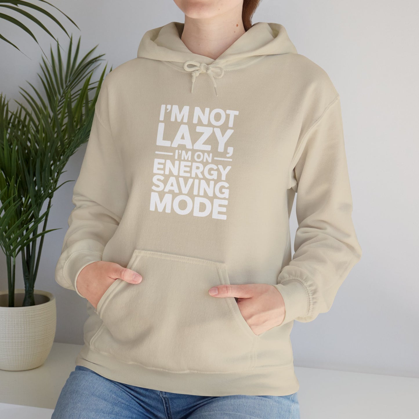 Energy Saving Mode Hoodie - Unisex Heavy Blend Sweatshirt