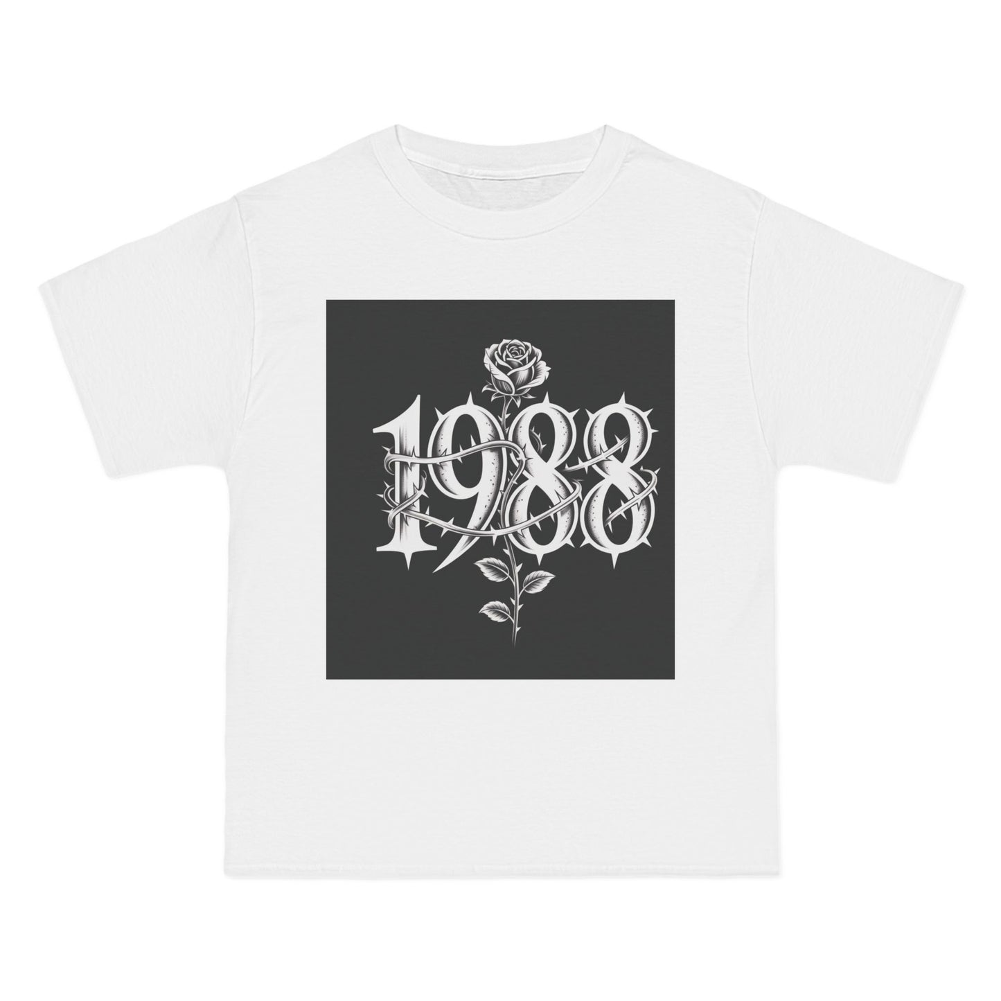 Vintage 1988 Rose T-Shirt, Retro Graphic Tee, Gift for Birthdays, Casual Style, Unisex Apparel