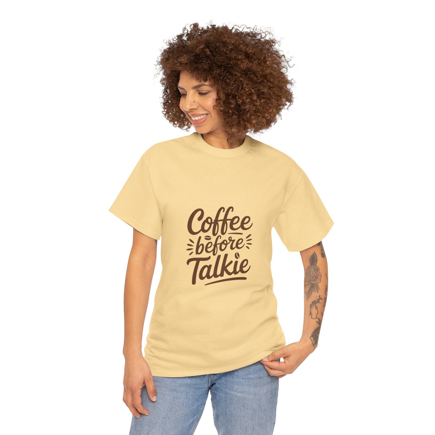 Coffee Before Talkie Unisex Heavy Cotton Tee