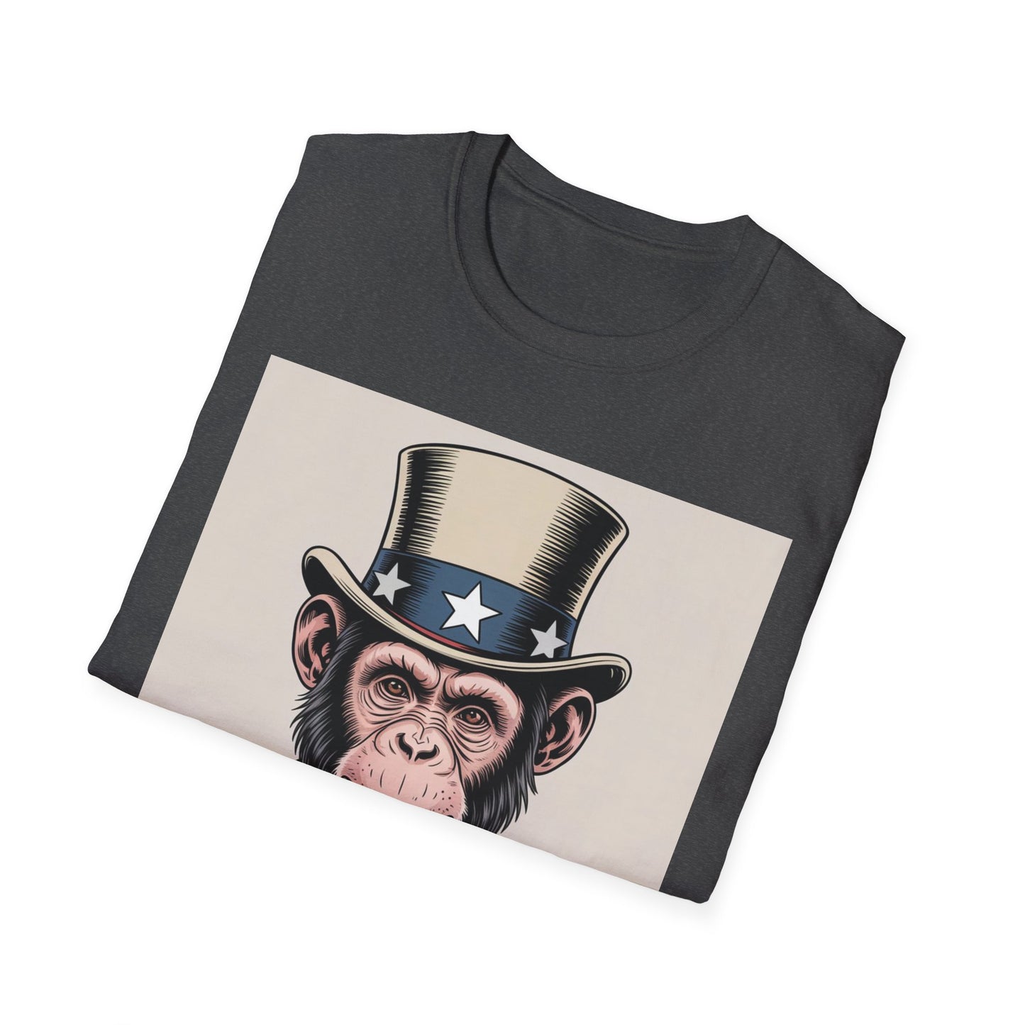Monkey T-Shirt Design - Unisex Softstyle T-Shirt