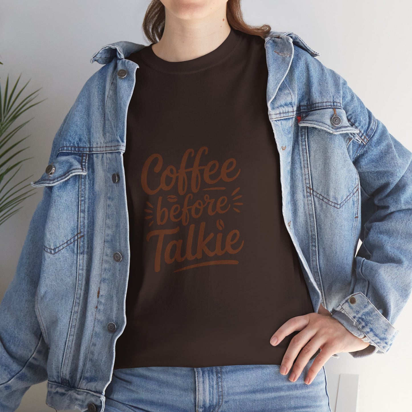 Coffee Before Talkie Unisex Heavy Cotton Tee