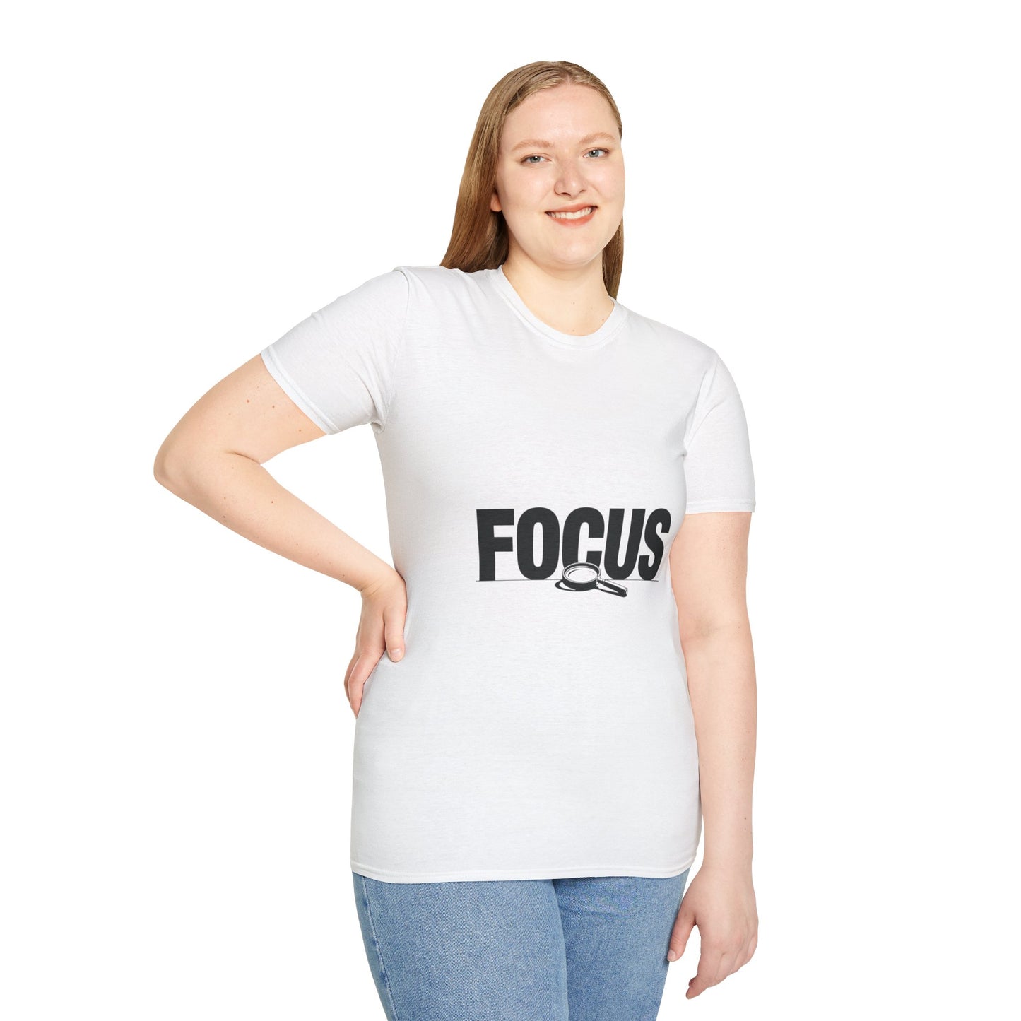 Focus Letter Unisex T-Shirt Design