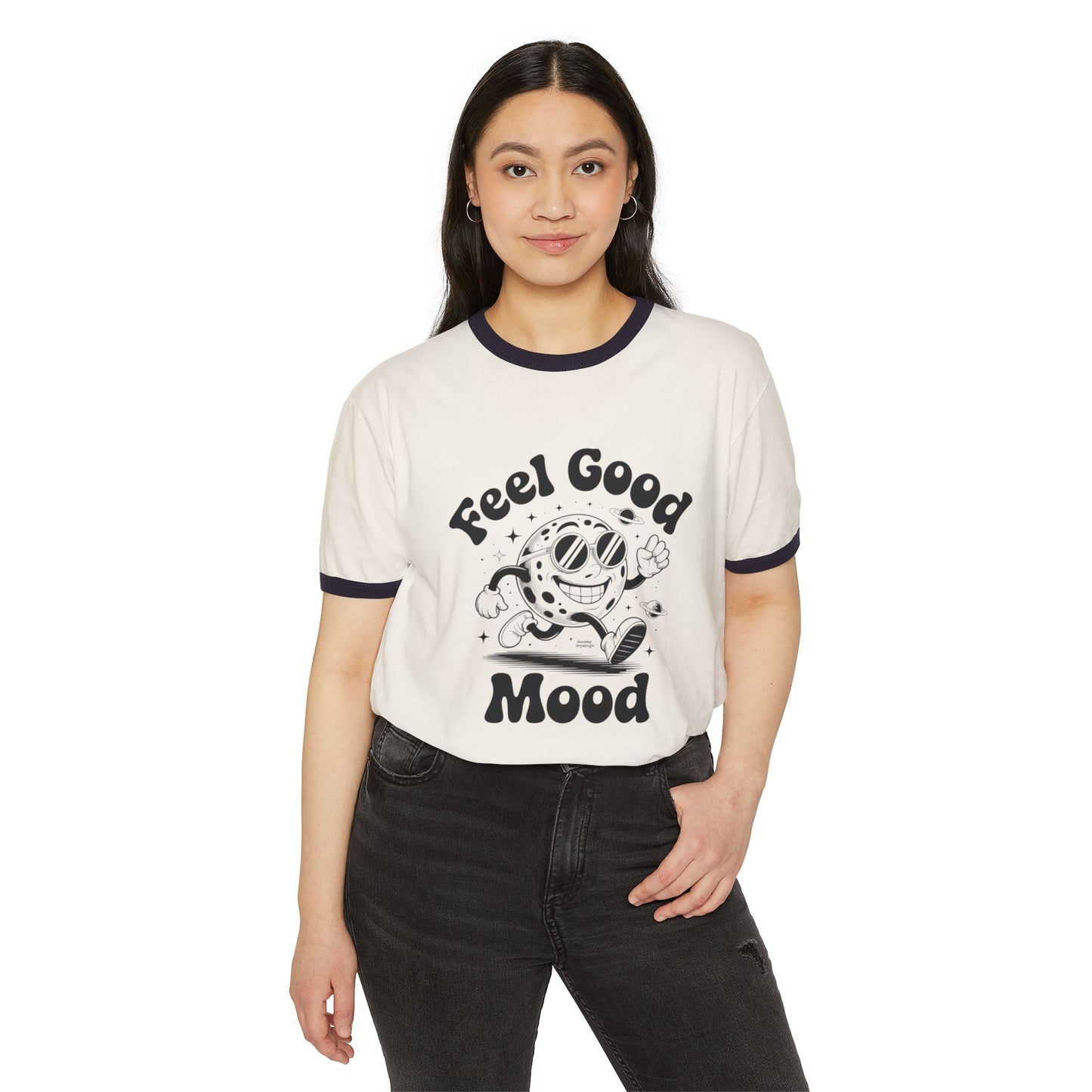 Feel Good Ringer T-Shirt Design