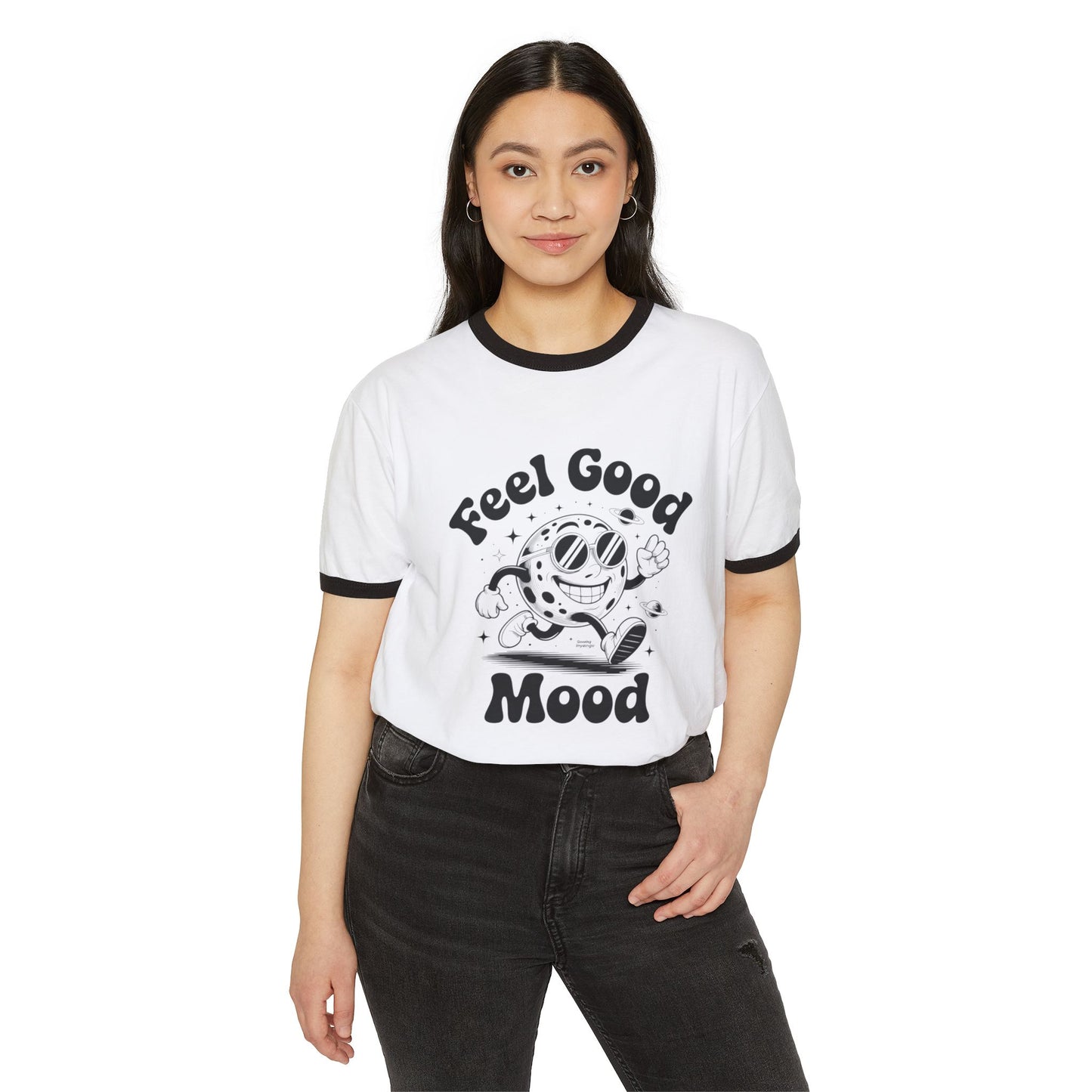 Feel Good Ringer T-Shirt Design